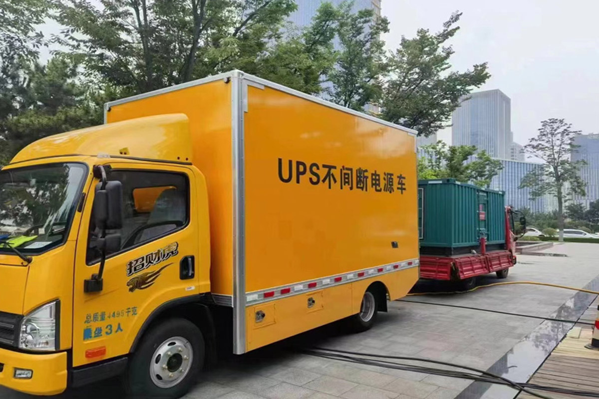 合川发电机租赁施工现场