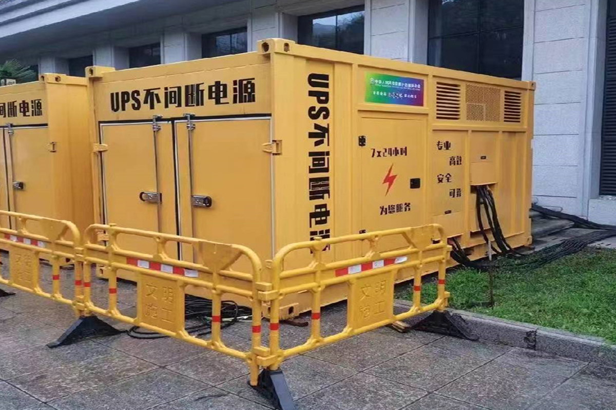 合川发电机租赁施工现场