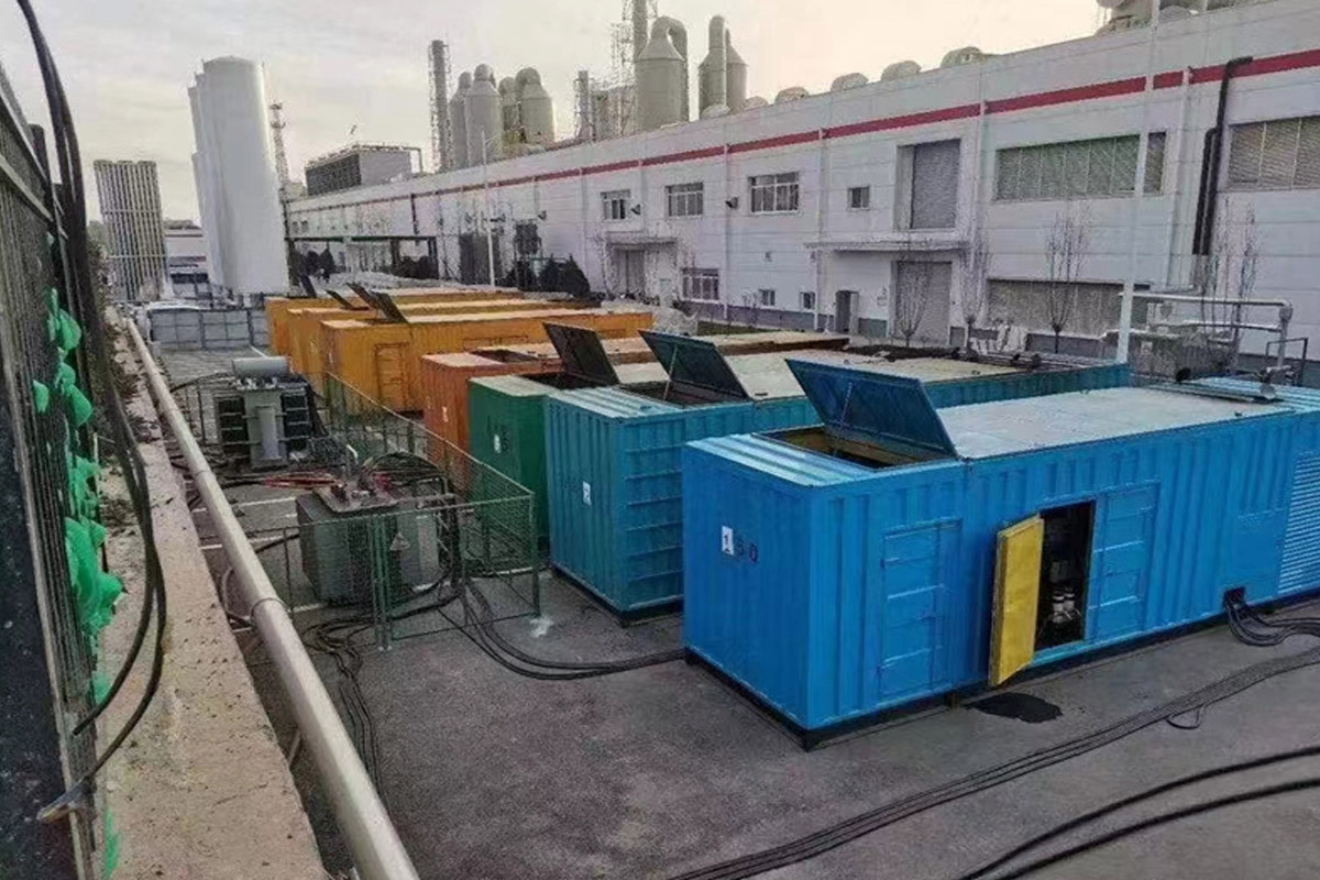 合川发电机租赁施工现场